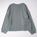 画像をギャラリービューアに読み込む, oak + fort オークアンドフォート ブルー ビッグシルエット スウェットシャツ BLUE BIG SILHOUETTE CROPPED SWEATSHIRT