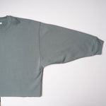 画像をギャラリービューアに読み込む, oak + fort オークアンドフォート ブルー ビッグシルエット スウェットシャツ BLUE BIG SILHOUETTE CROPPED SWEATSHIRT