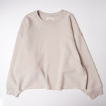 画像をギャラリービューアに読み込む, oak + fort オークアンドフォート アイボリー ビッグシルエット スウェットシャツ IVORY BIG SILHOUETTE SWEATSHIRT