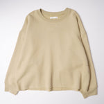 画像をギャラリービューアに読み込む, oak + fort オークアンドフォート マスタードカラー ビッグシルエット スウェットシャツ MUSTARD BIG SILHOUETTE SWEATSHIRT