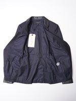 画像をギャラリービューアに読み込む, RAG&BONE ラグアンドボーン シープレザー切替 1Bジャケット NAVY1BUTTON WOOL JACKET WOMENS