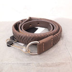 画像をギャラリービューアに読み込む, ラグアンドボーン ブラウングレー メッシュベルト ウーブンレザーベルト RAG&BONE BROWNGRAY MESH BELT LEATHER WOVEN BELT WOMEN