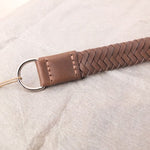 画像をギャラリービューアに読み込む, ラグアンドボーン ブラウングレー メッシュベルト ウーブンレザーベルト RAG&BONE BROWNGRAY MESH BELT LEATHER WOVEN BELT WOMEN