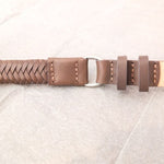 画像をギャラリービューアに読み込む, ラグアンドボーン ブラウングレー メッシュベルト ウーブンレザーベルト RAG&BONE BROWNGRAY MESH BELT LEATHER WOVEN BELT WOMEN