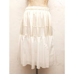 画像をギャラリービューアに読み込む, ラグアンドボーン シルク オフホワイト フレアスカート RAG&BONE WHITE SILK FLARE SKIRT WOMEN