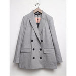 画像をギャラリービューアに読み込む, RAG&BONE ラグアンドボーン ライトグレー ダブルウールジャケット LIGHT GRAY DOUBLE WOOL JACKET WOMENS