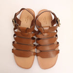 画像をギャラリービューアに読み込む, ラグアンドボーン タンレザー フラット サンダル イタリア製 RAG&BONE TAN LEATHER FLAT SANDALS