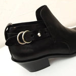 画像をギャラリービューアに読み込む, ラグアンドボーン ブラック スタッズ レザーショートブーツ RAG&BONE BLACK LEATHER WITH STUDS SHORT BOOTS WOMEN