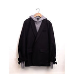 画像をギャラリービューアに読み込む, RAG&BONE ラグアンドボーン ブラック リブ付きコットンジャケット BLACK RIBED COTTON JACKET MENS