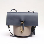 画像をギャラリービューアに読み込む, ザックポーゼン ネイビー×グレー ショルダーバッグ ZAC POSEN NAVY GRAY BAG WOMEN