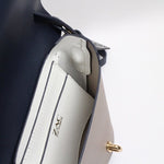 画像をギャラリービューアに読み込む, ザックポーゼン ネイビー×グレー ショルダーバッグ ZAC POSEN NAVY GRAY BAG WOMEN