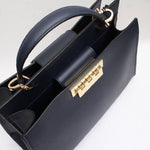 画像をギャラリービューアに読み込む, ザックポーゼン ネイビー 2WAYサッチェル ショルダーバッグ ZAC POSEN NAVY SATCHEL BAG WOMEN
