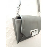 画像をギャラリービューアに読み込む, ザックポーゼン グレーレザー ミニショルダーバッグ ZAC POSEN GRAY LEATHER MINI SHOULDERBAG WOMEN