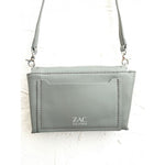 画像をギャラリービューアに読み込む, ザックポーゼン グレーレザー ミニショルダーバッグ ZAC POSEN GRAY LEATHER MINI SHOULDERBAG WOMEN