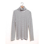 画像をギャラリービューアに読み込む, セブンフォーオールマンカインド ボーダー タートルネック 7 FOR ALL MANKIND BORDER TURTLE-NECK WOMENS