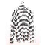 画像をギャラリービューアに読み込む, セブンフォーオールマンカインド ボーダー タートルネック 7 FOR ALL MANKIND BORDER TURTLE-NECK WOMENS