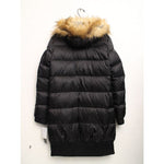 画像をギャラリービューアに読み込む, セブンフォーオールマンカインド ブラックファー付きダウンコート 7 FOR ALL MANKIND BLACK DOWN COAT WOMENS