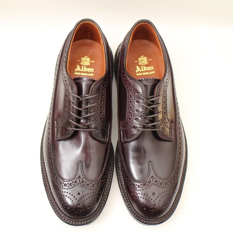 ALDEN オールデン 975 6.5D ロングウィングチップ バーガンディ