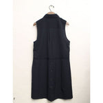 画像をギャラリービューアに読み込む, オートヒッピー ネイビー エポレット付き ポリドレス HAUTE HIPPIE NAVY POLY DRESS WOMENS