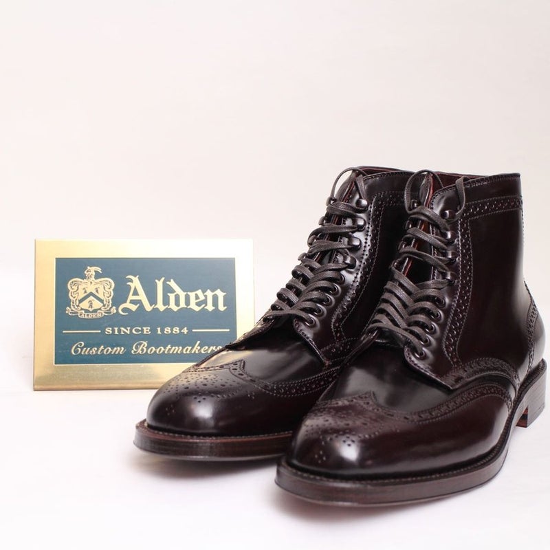 ALDEN オールデン #44628 7D バーガンディ ウィングチップブーツ