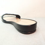 画像をギャラリービューアに読み込む, アルキミア ディ バリン ブラック レザー フラットサンダル イタリア製 ALCHIMIA DI BALLIN BLACK LEATHER FLAT SANDALS WOMENS