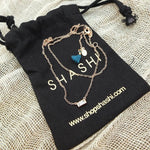 画像をギャラリービューアに読み込む, SHASHI NEWYORK シャシ ニューヨーク ピンクゴールド×ストーン ハンドメイドネックレス PINK-GOLD × STONE NECKLACE HANDMADE WOMENS