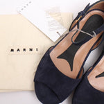 画像をギャラリービューアに読み込む, MARNI マルニ ナイトブルー スウェードサンダル NIGHT BLUE SUEDE STRAP SANDALS