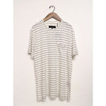 画像をギャラリービューアに読み込む, RAG&BONE ラグアンドボーン リネンボーダーTシャツ BORDER CREW NECK TEE MENS