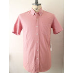 画像をギャラリービューアに読み込む, SATURDAYS SURF NYC サタデーズ ピンク 半袖オックスフォードシャツ PINK OXFORD SHIRT MENS