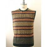 画像をギャラリービューアに読み込む, ROBERTO COLLINA ロベルトコリーナ ジャガード ニットベスト BROWN GREEN BORDEAUX JACQUARD KNIT VEST MENS