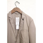 画像をギャラリービューアに読み込む, ZADIG&VOLTAIRE ザディグ エ ヴォルテール ベージュ コットンジャケット BEIGE COTTON PEAK LAPEL JACKET HAND AMF STITCH MENS