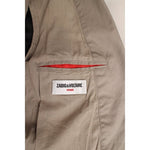 画像をギャラリービューアに読み込む, ZADIG&VOLTAIRE ザディグ エ ヴォルテール ベージュ コットンジャケット BEIGE COTTON PEAK LAPEL JACKET HAND AMF STITCH MENS