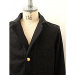 画像をギャラリービューアに読み込む, カーターアンドサンズ ブラック ウールジャケット 金ボタン 3ボタン アメリカ製 H.W.CARTER AND SONS BLACK WOOL JACKET GOLD 3 BUTTONS MADE IN USA MENS