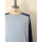 画像をギャラリービューアに読み込む, アルティア サックスブルー×ネイビー ハイゲージクルーネックニットALTEA SAX-BLUE NAVY CREW-NECK SWEATER MENS