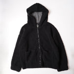 画像をギャラリービューアに読み込む, スプレンディッド ブラック ボアフリース パーカー ジップアップフーディ SPLENDID BLACK BOA FLEECE HOODIE WOMENS