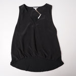 画像をギャラリービューアに読み込む, スプレンディッド ブラック シルクトップ ノースリーブカットソー SPLENDID BLACK SILK TOP WOMENS