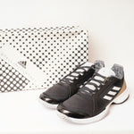 画像をギャラリービューアに読み込む, アディダス ステラマッカートニー ブラック ステラコート テニス スニーカー ADIDAS × STELLA MCCARTNEY BLACK STELLA COURT SNEAKERS WOMEN