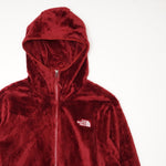 画像をギャラリービューアに読み込む, ノースフェイス ワイン レッド オシト パーカー フリースコート THE NORTH FACE RED FLEECE PARKA COAT WOMENS