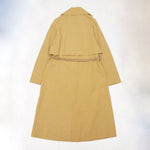 画像をギャラリービューアに読み込む, ヴィンス カーキベージュ ベルト付き トレンチコート VINCE KHAKI BEIGE BRAIDED-BELT TRENCH COAT WOMENS