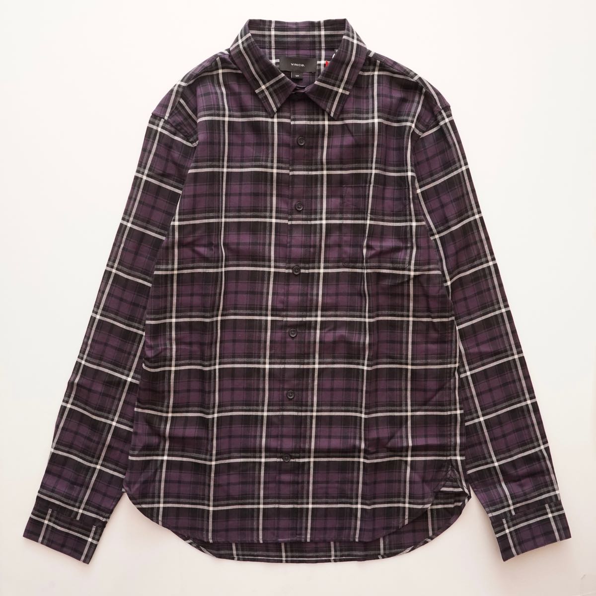 【MEN】VINCE PURPLE CHECK SH.