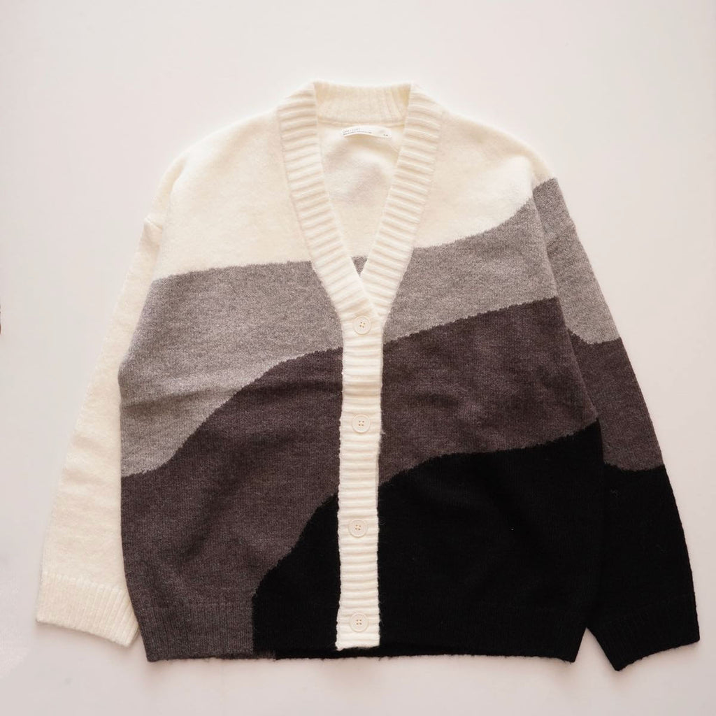 【WOMEN】OAK & FORT INTARSIA CARDIGAN