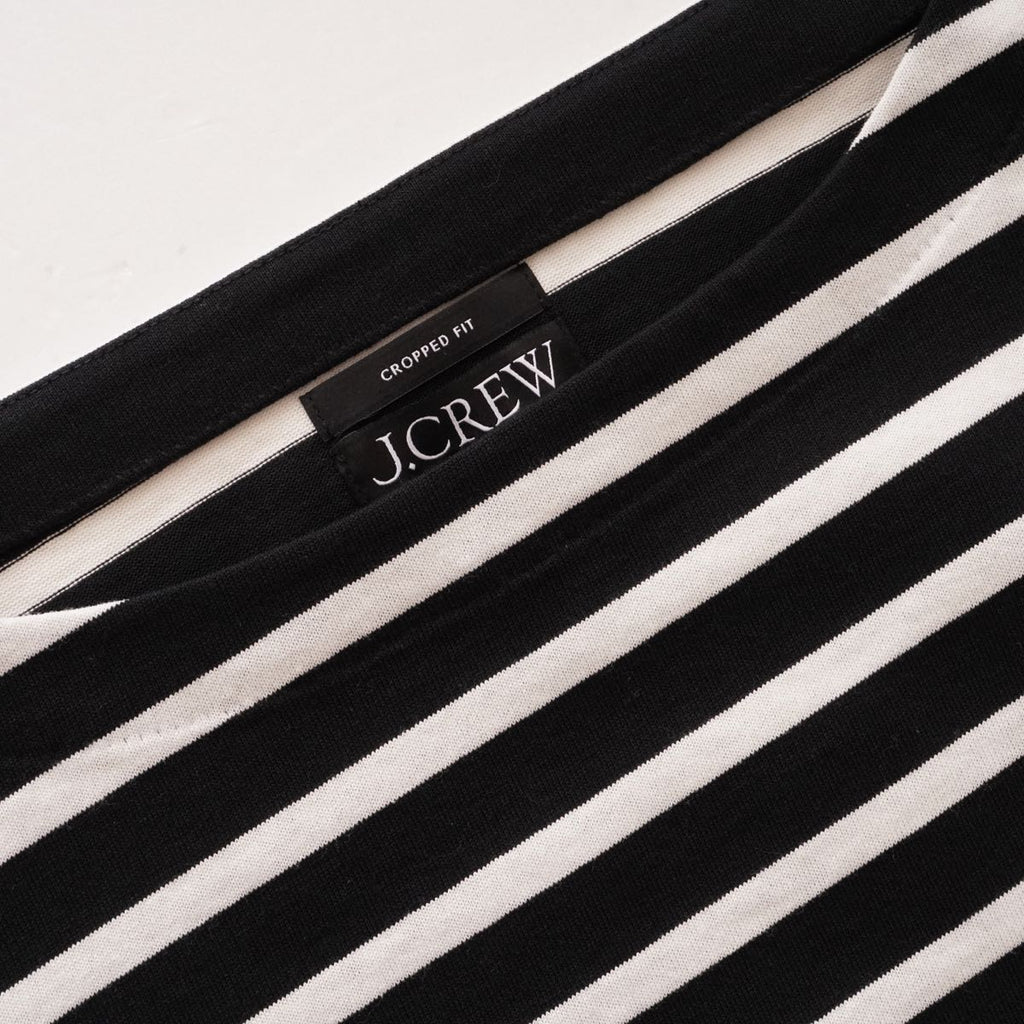 【WOMEN】J.Crew ボーダークロップドトップ