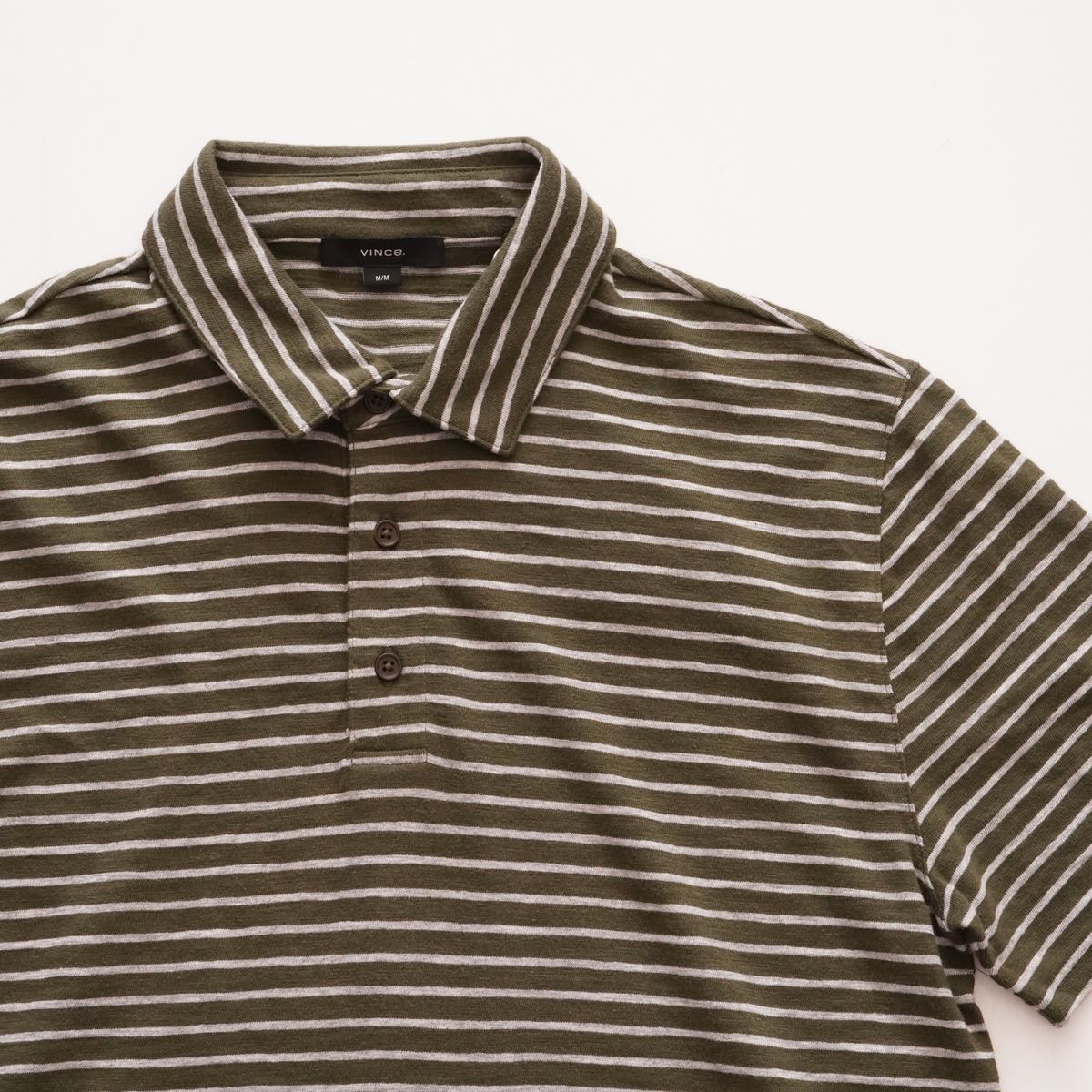 【MEN】VINCE ボーダーポロ