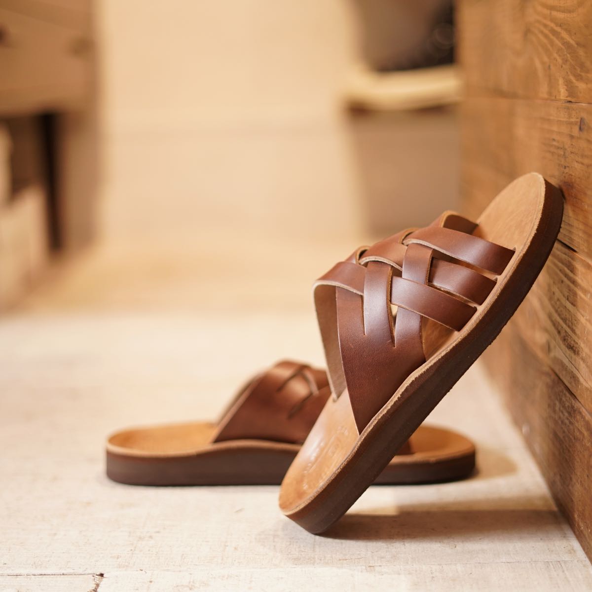 【MEN】THE SANDALMAN WEAVE CHROMEXCEL