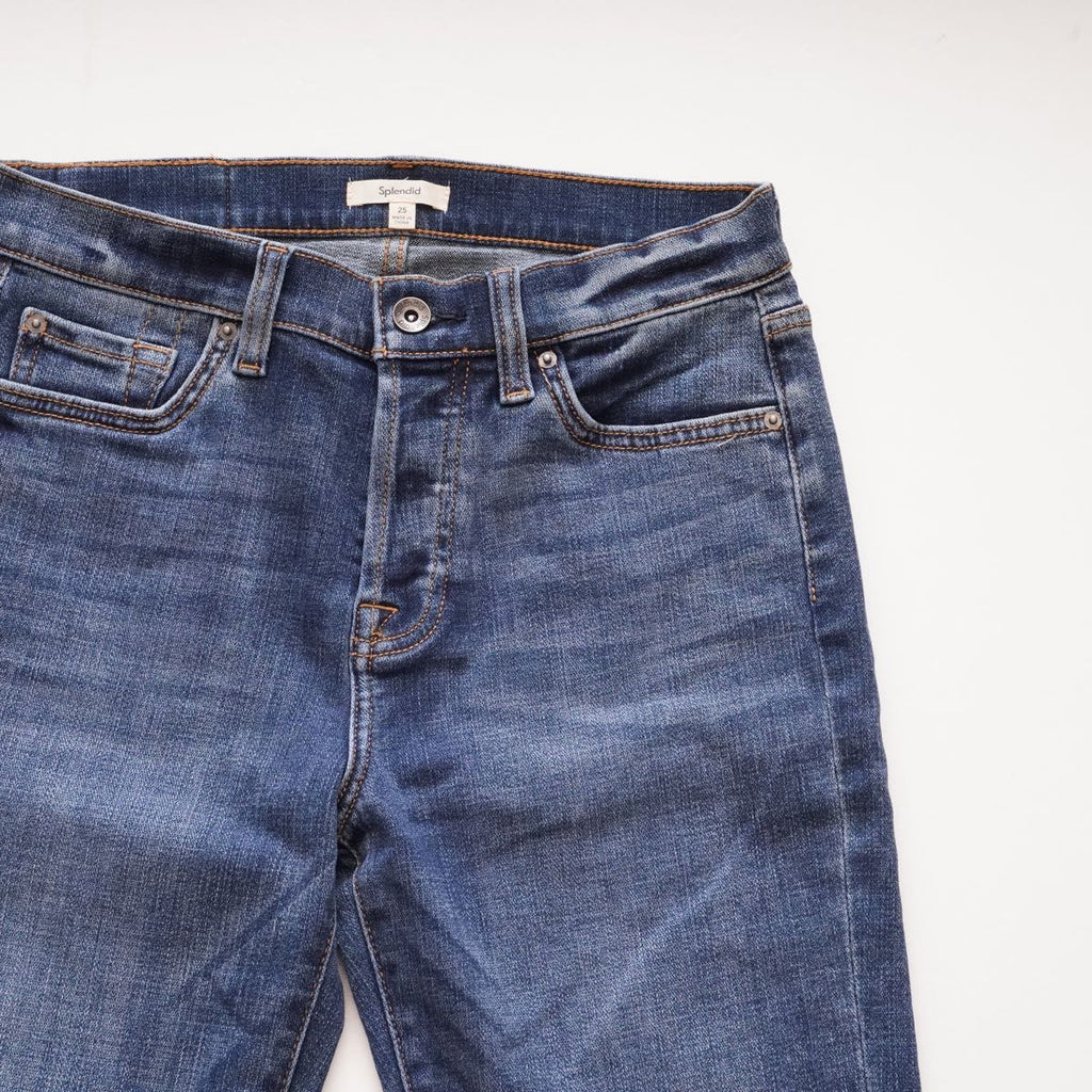【WOMEN】Splendid Mid Rise Crop Jeans