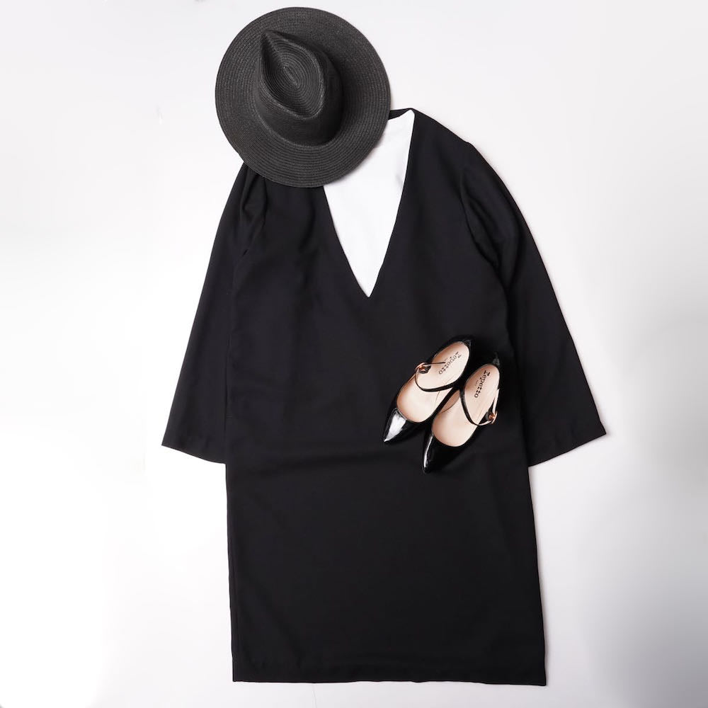 【WOMEN】ADOLUVLE ORIGINAL BLACK DRESS