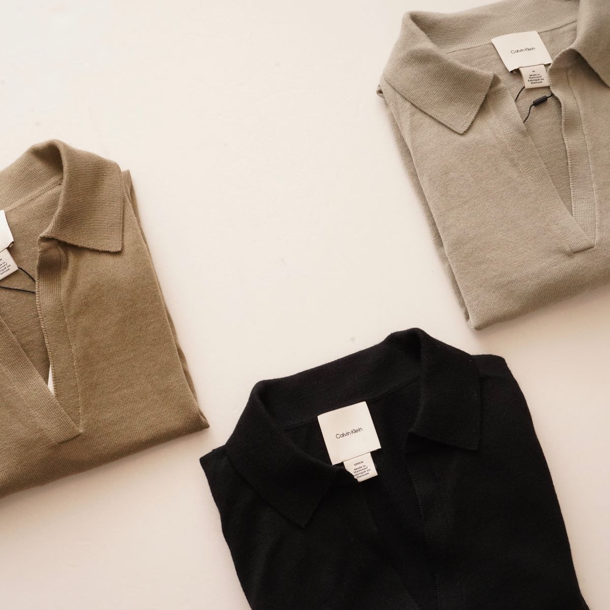 【WOMEN】CALVIN KLEIN ウールスキッパーニット