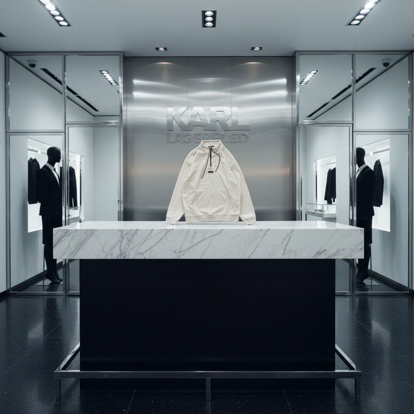 【MEN】KARL LAGERFELD Quarter-zip
