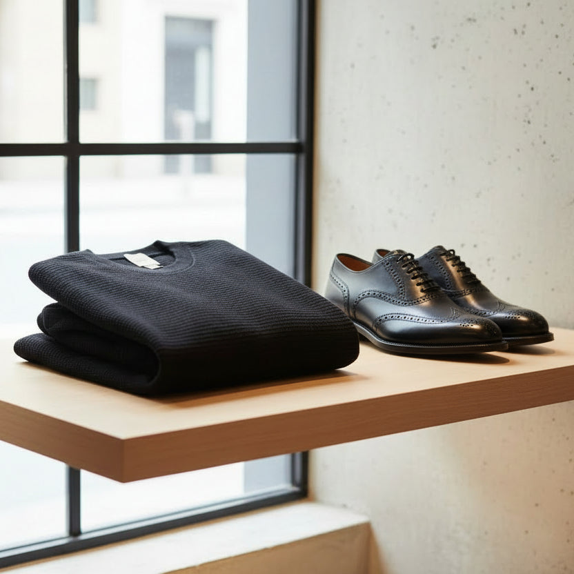 【MEN】CALVIN KLEIN ワッフルコットンニット