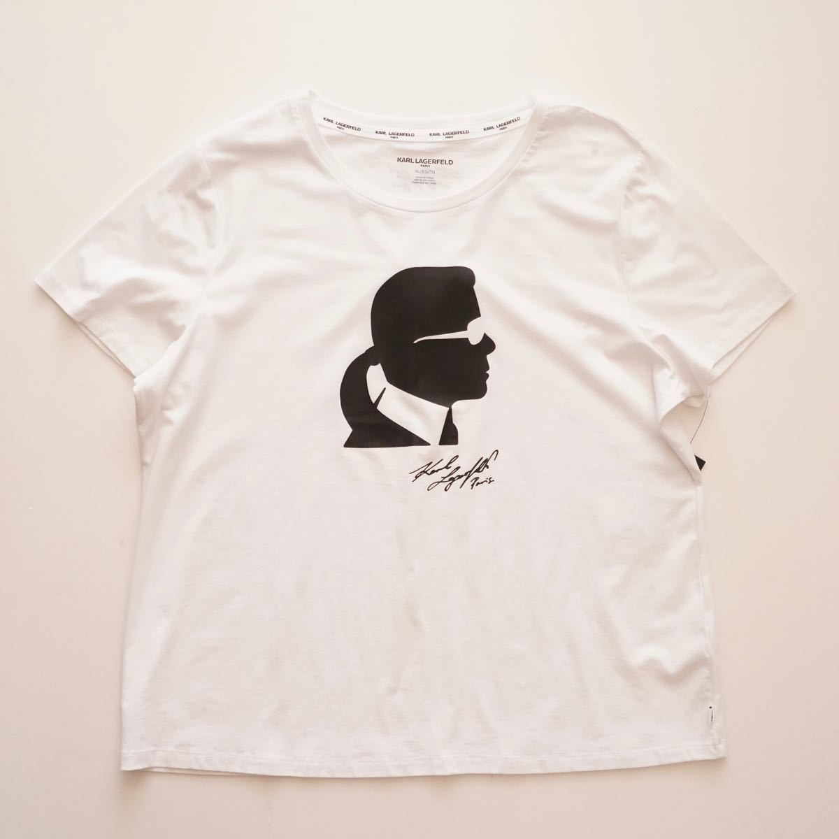 【WOMEN】カールラガーフェルド シルエットTEE